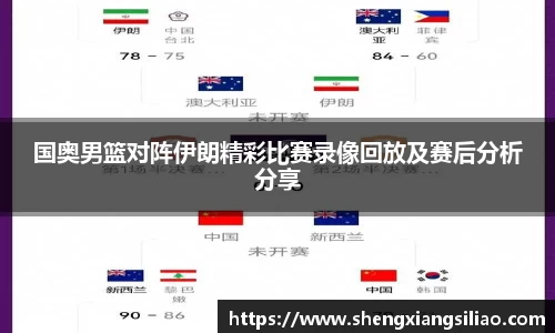 国奥男篮对阵伊朗精彩比赛录像回放及赛后分析分享